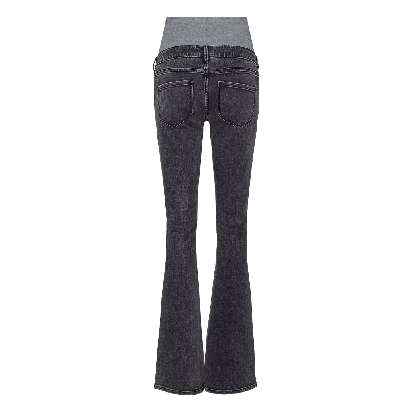 Black - Back - Mamalicious Womens-Ladies Mlosaka 5 Pockets Maternity Jeans