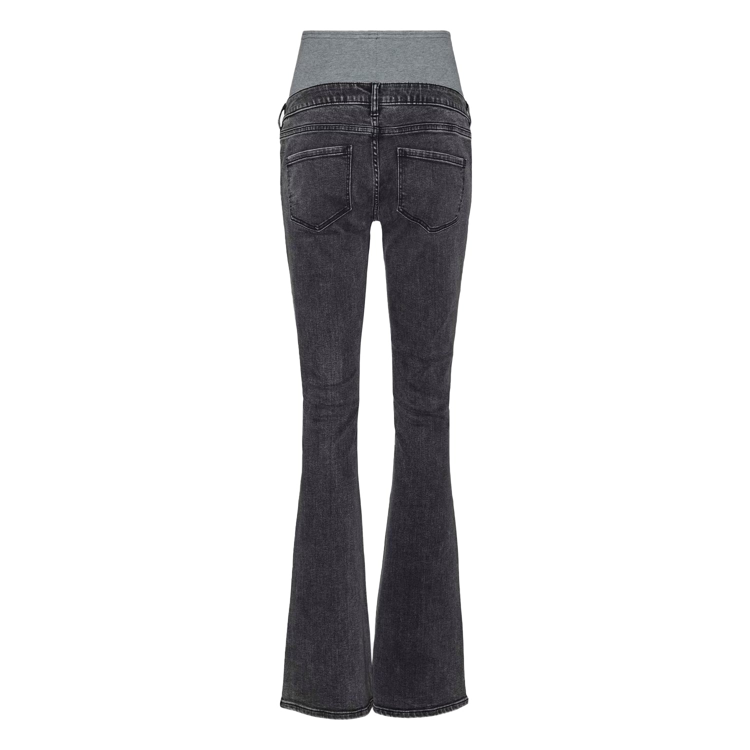 Black - Back - Mamalicious Womens-Ladies Mlosaka 5 Pockets Maternity Jeans