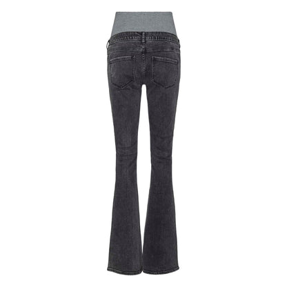 Black - Back - Mamalicious Womens-Ladies Mlosaka 5 Pockets Maternity Jeans