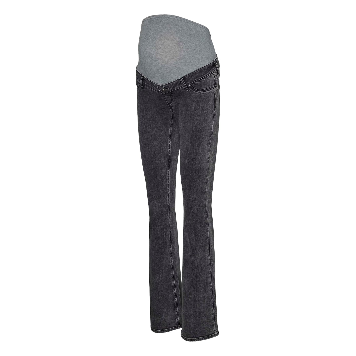 Black - Front - Mamalicious Womens-Ladies Mlosaka 5 Pockets Maternity Jeans