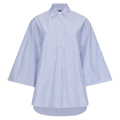 White-Marine - Front - French Connection Womens-Ladies Rhodes Striped Shirt