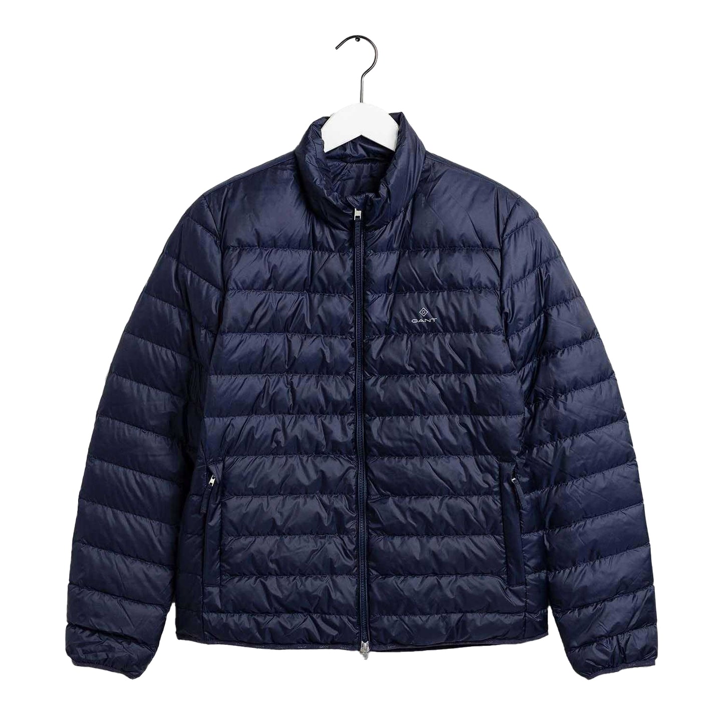 Blue - Front - Gant Mens Down Lightweight Padded Jacket