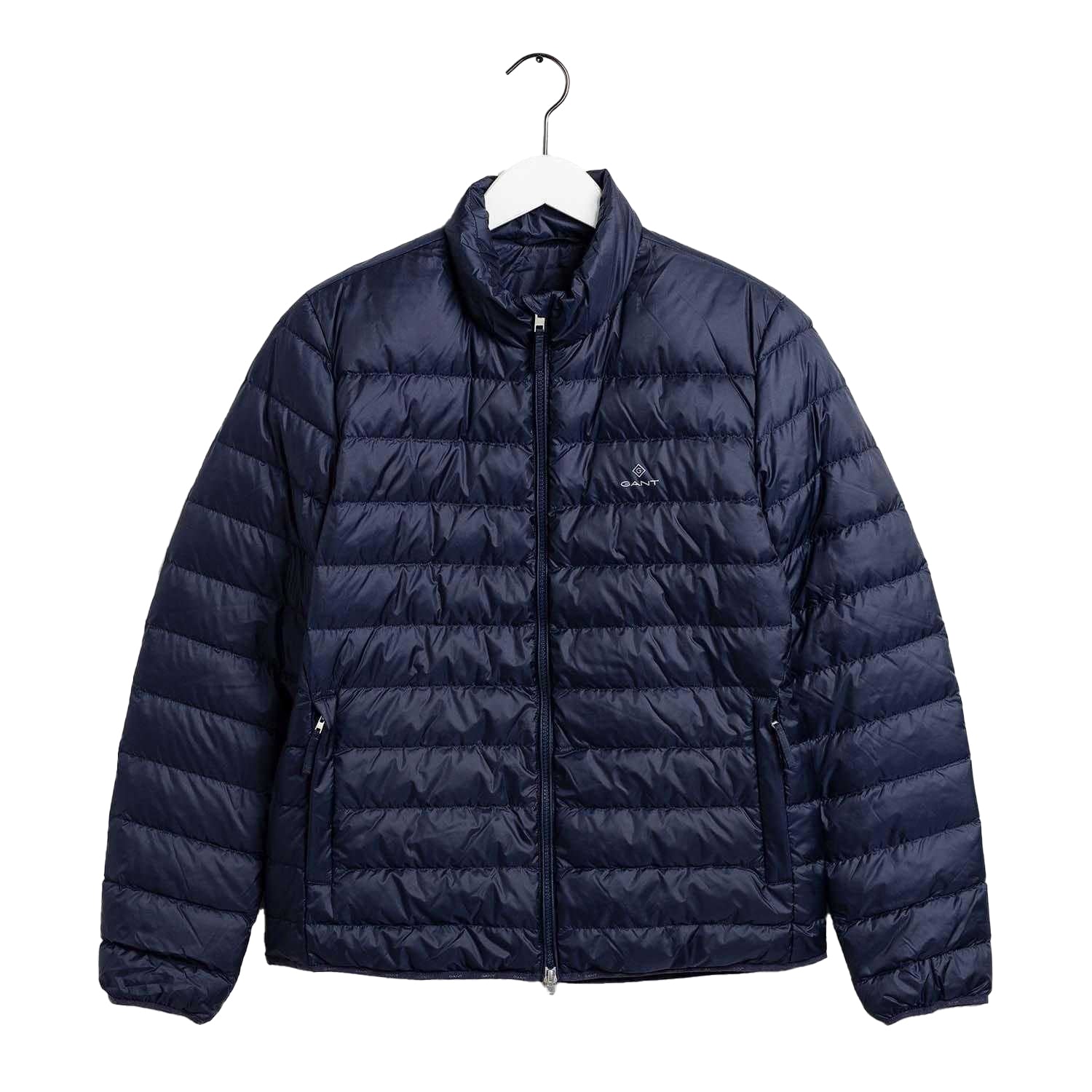 Blue - Front - Gant Mens Down Lightweight Padded Jacket