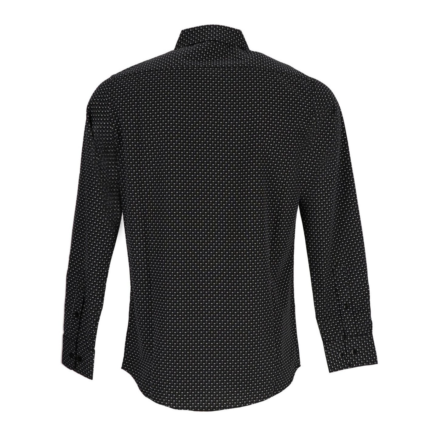 Black-Grey - Back - Scotch And Soda Mens Stripe Long-Sleeved Shirt