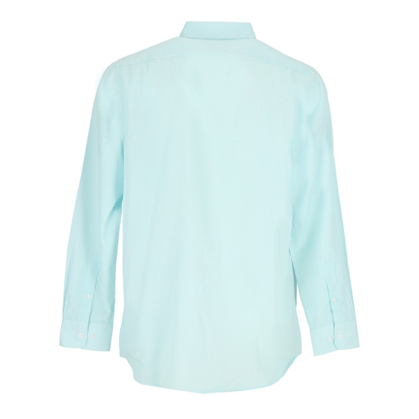 White-Light Green - Back - Scotch And Soda Mens Stripe Long-Sleeved Shirt