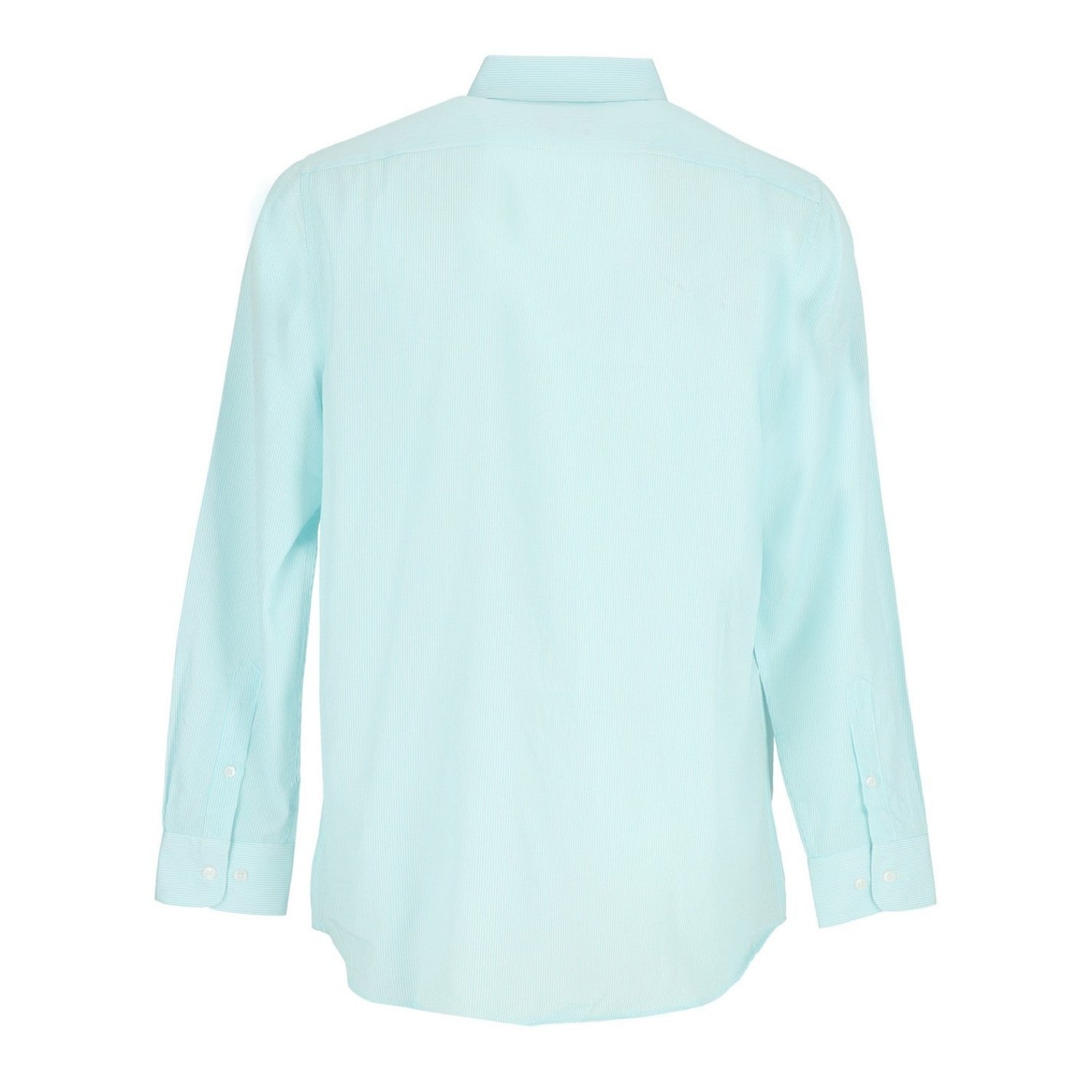 White-Light Green - Back - Scotch And Soda Mens Stripe Long-Sleeved Shirt