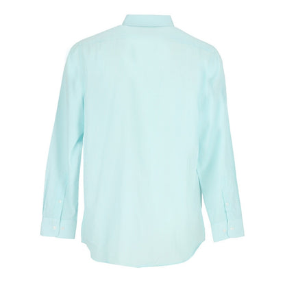 White-Light Green - Back - Scotch And Soda Mens Stripe Long-Sleeved Shirt