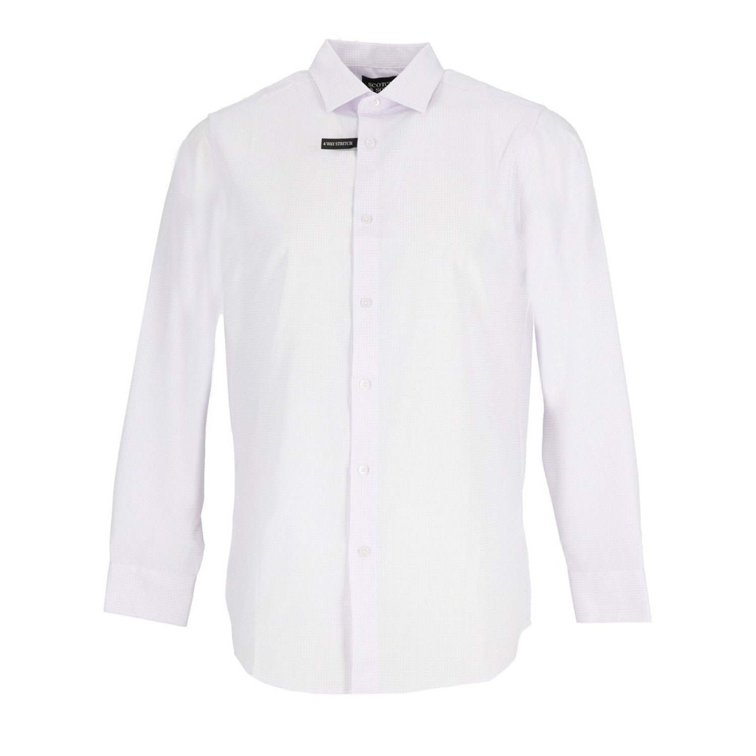 Lavender - Front - Scotch And Soda Mens Stripe Long-Sleeved Shirt