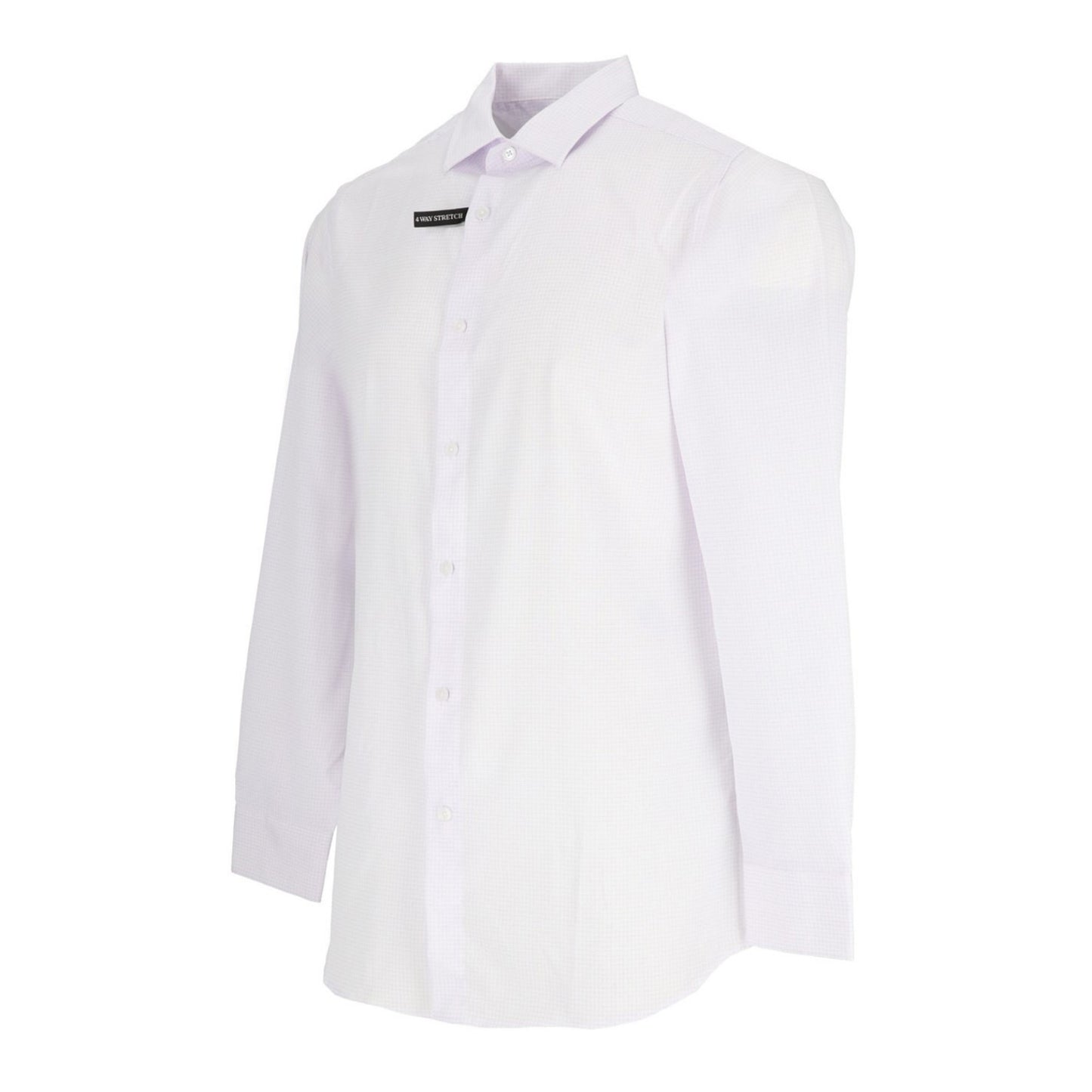 Lavender - Side - Scotch And Soda Mens Stripe Long-Sleeved Shirt
