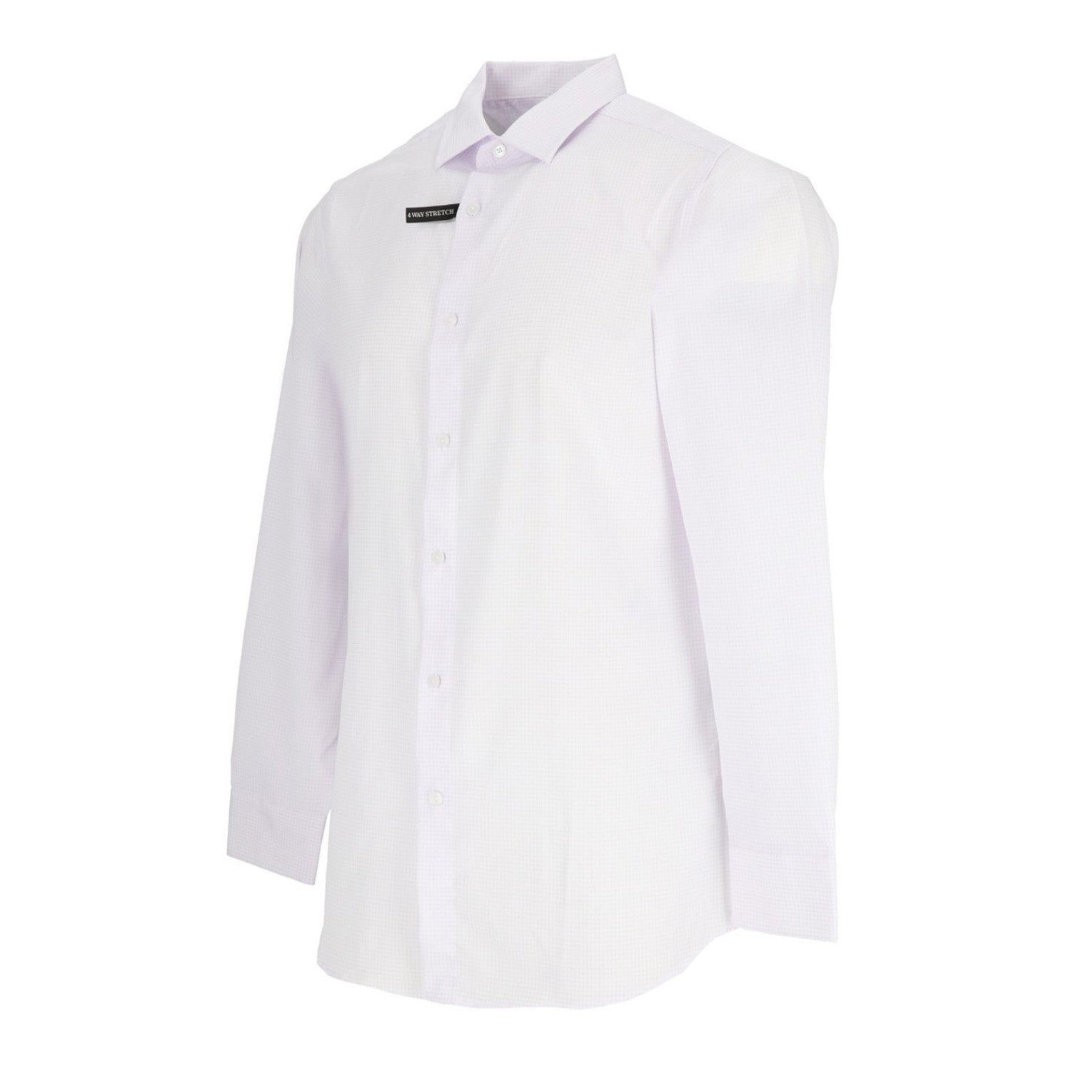 Lavender - Side - Scotch And Soda Mens Stripe Long-Sleeved Shirt
