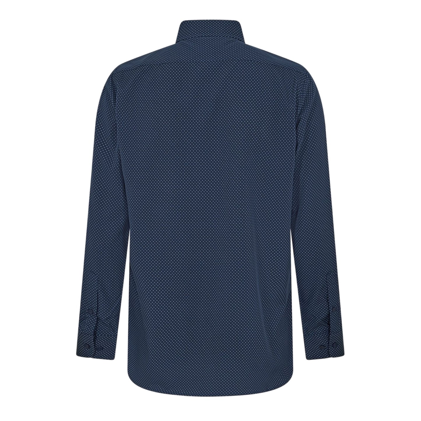 Navy - Back - Scotch And Soda Mens Stripe Long-Sleeved Shirt