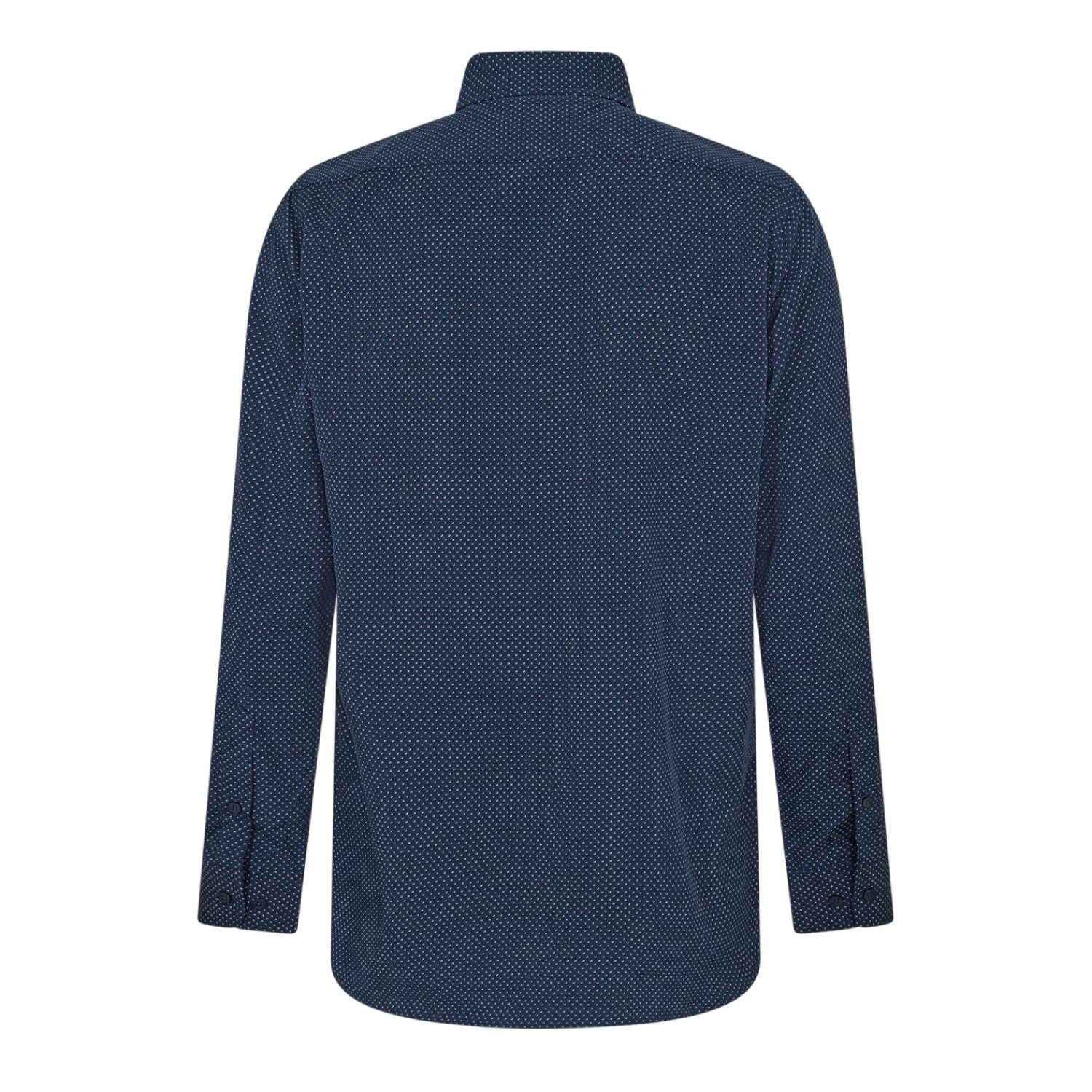 Navy - Back - Scotch And Soda Mens Stripe Long-Sleeved Shirt