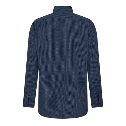 Navy - Back - Scotch And Soda Mens Stripe Long-Sleeved Shirt