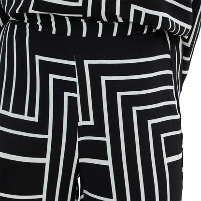 Black - Side - I Saw It First Womens-Ladies Crepe Wide Leg Trousers