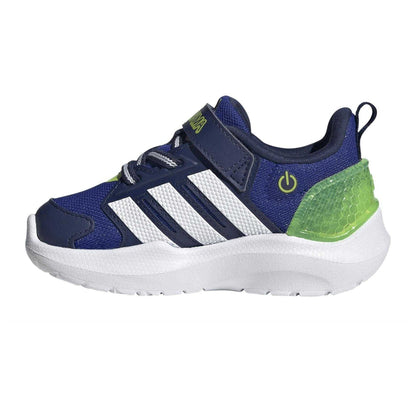Lucid Blue - Side - Adidas Baby Lightorama Trainers