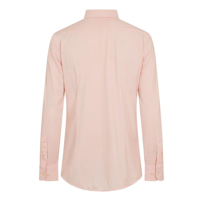 Dark Orange - Back - Boss Mens Oxford Point Collar Long-Sleeved Shirt