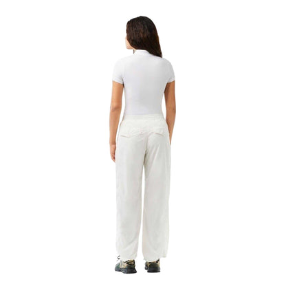 Cream - Back - Lacoste Unisex Adult Woven Straight Tracksuit Bottoms