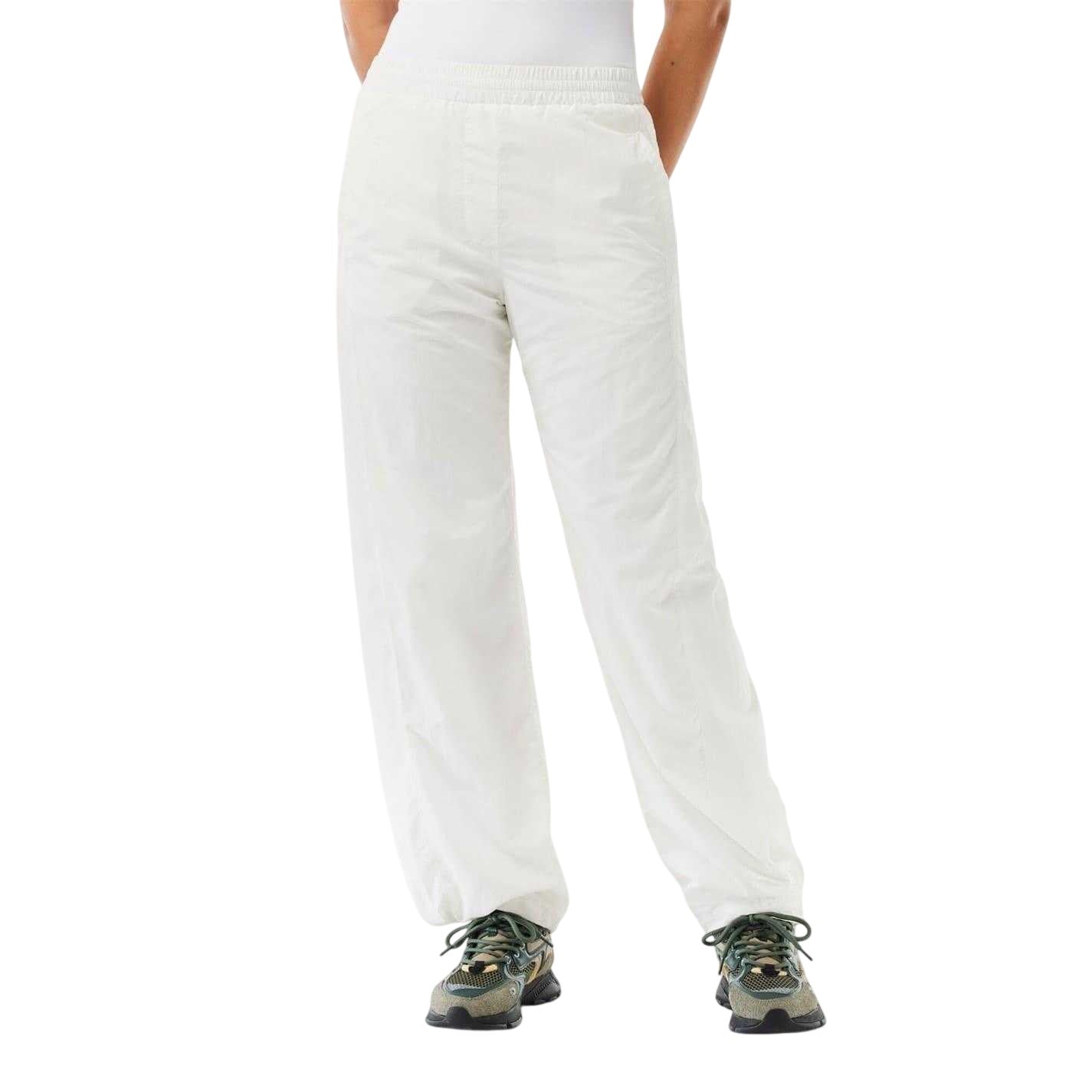Cream - Front - Lacoste Unisex Adult Woven Straight Tracksuit Bottoms