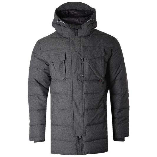 Charcoal - Front - Luke 1977 Mens Utilitarian 2 Technical Padded Jacket