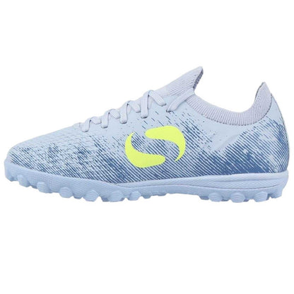 Purple-Lime - Back - Sondico Childrens-Kids Blaze Astro Turf Trainers