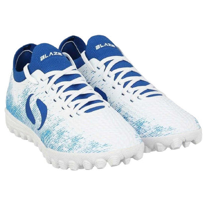 White-Blue - Front - Sondico Childrens-Kids Blaze Astro Turf Trainers
