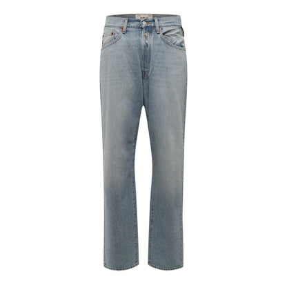 Blue - Front - Replay Mens Denim Straight Jeans