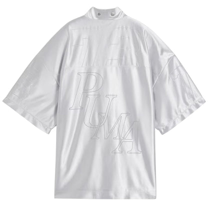 Frost Gray - Back - Puma Womens-Ladies Printed Relaxed Fit Overshirt