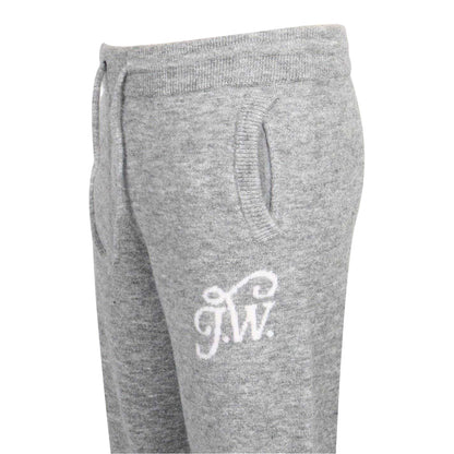Grey Marl - Side - Jack Wills Mens Initial Text Logo Sweatpants