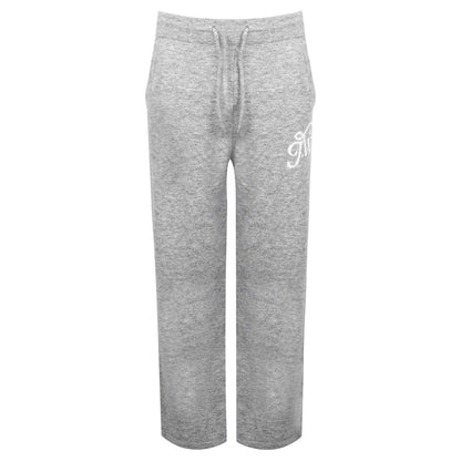 Grey Marl - Front - Jack Wills Mens Initial Text Logo Sweatpants