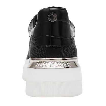 Black - Back - Steve Madden Womens-Ladies Glider 2 Trainers