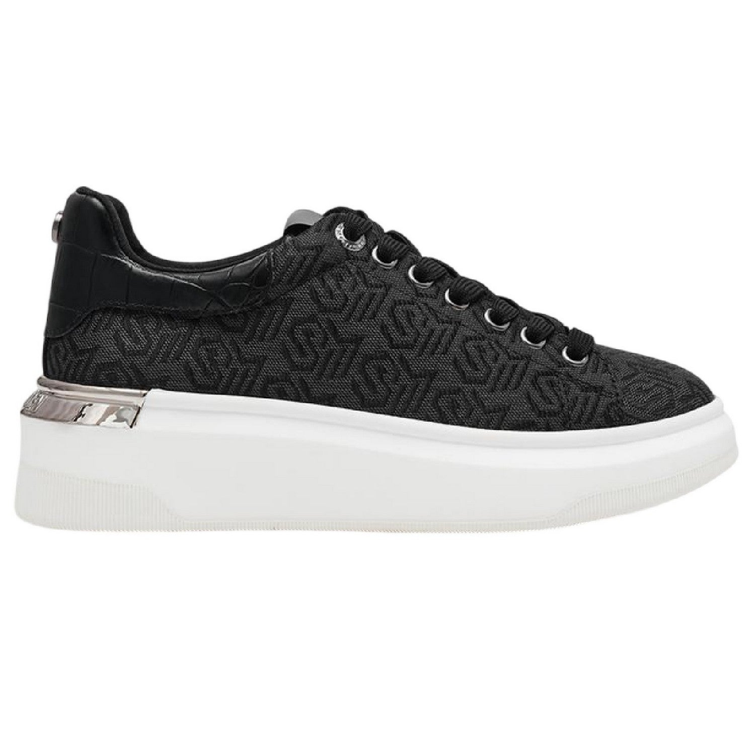 Black - Side - Steve Madden Womens-Ladies Glider 2 Trainers
