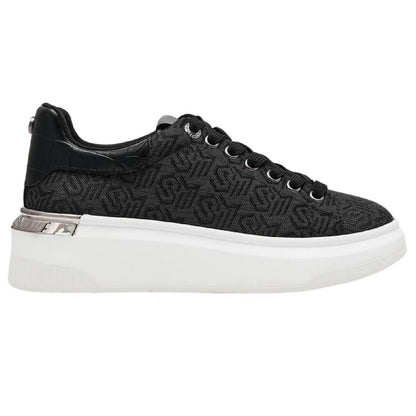 Black - Side - Steve Madden Womens-Ladies Glider 2 Trainers