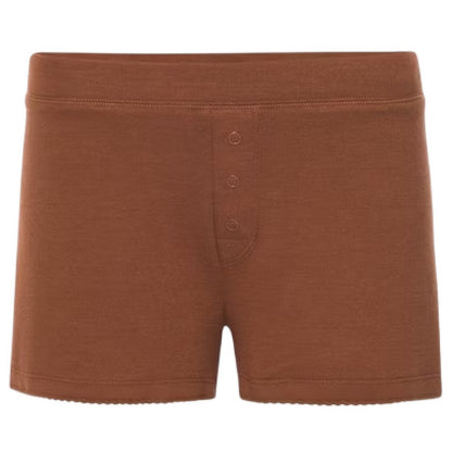 Bronze - Front - PJ Salvage Womens-Ladies Salvage Jersey Ribbed Shorts