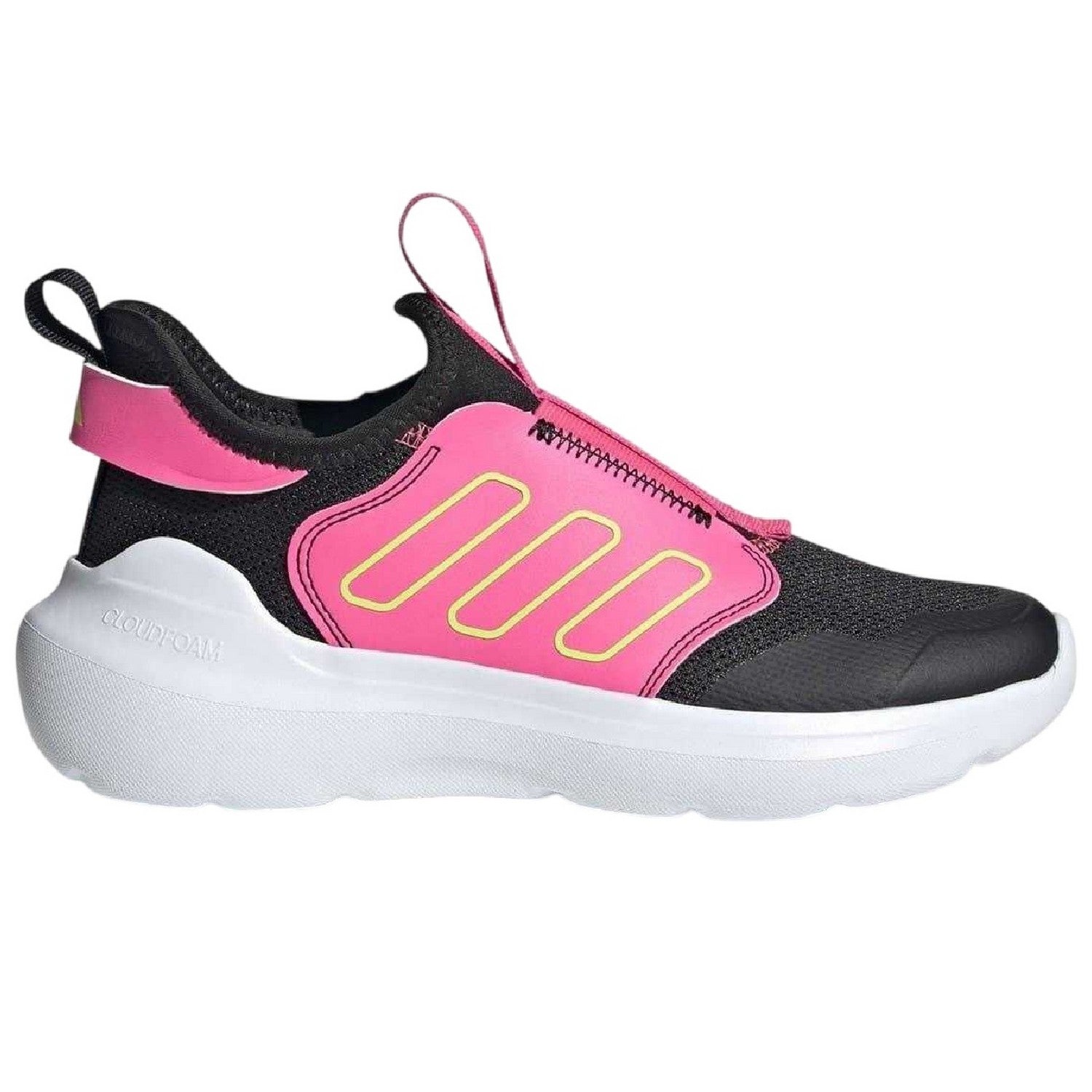 Black-Pink - Lifestyle - Adidas Childrens-Kids Tensaur Contrast Slip-on Trainers