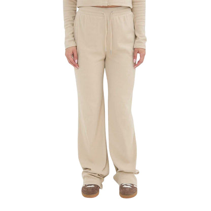 Stone - Front - I Saw It First Womens-Ladies Wide Leg Trousers