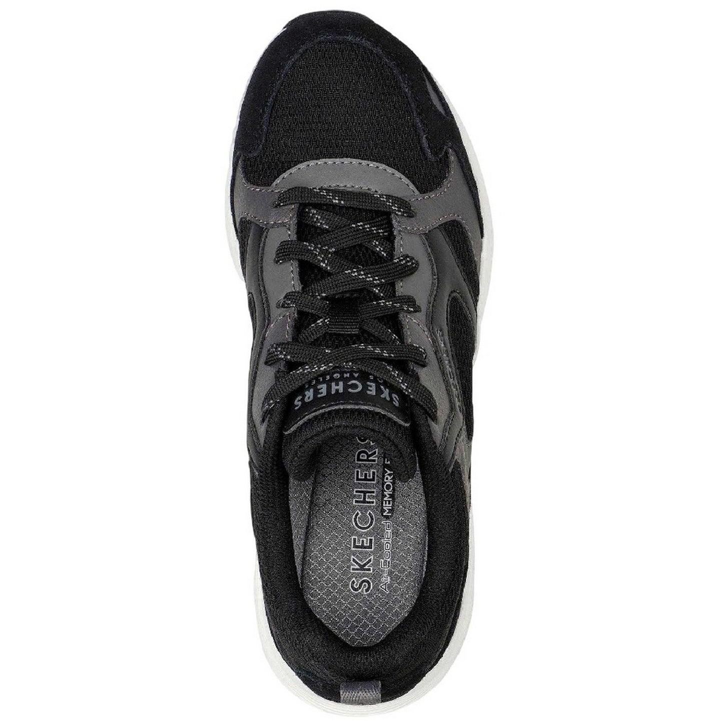 Black - Lifestyle - Skechers Womens-Ladies Uno Suede Trainers