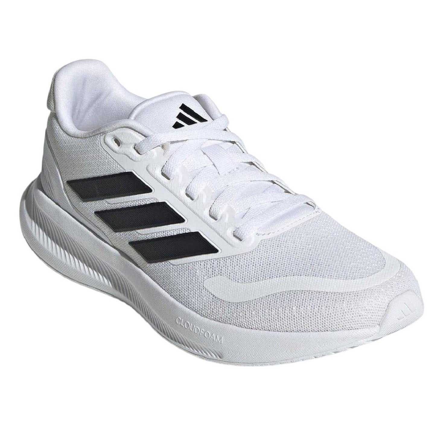 White-Black - Front - Adidas Childrens-Kids Runfalcon 5 Cloudfoam Trainers