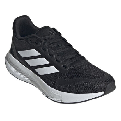 Black-White - Front - Adidas Childrens-Kids Runfalcon 5 Cloudfoam Trainers