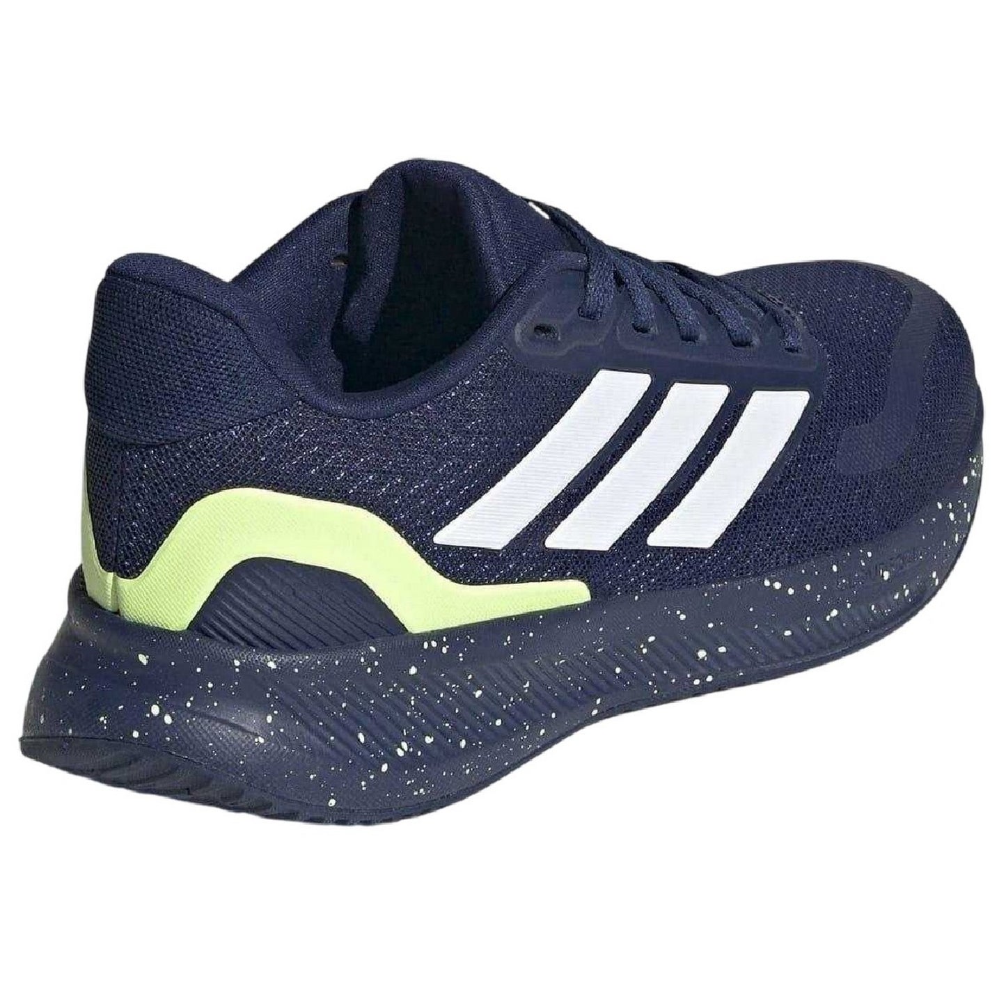 Dark Blue-Yellow - Back - Adidas Childrens-Kids Runfalcon 5 Cloudfoam Trainers