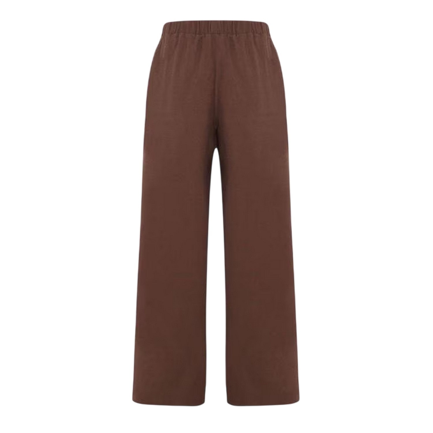 Brown - Back - I Saw It First Womens-Ladies Straight Trousers