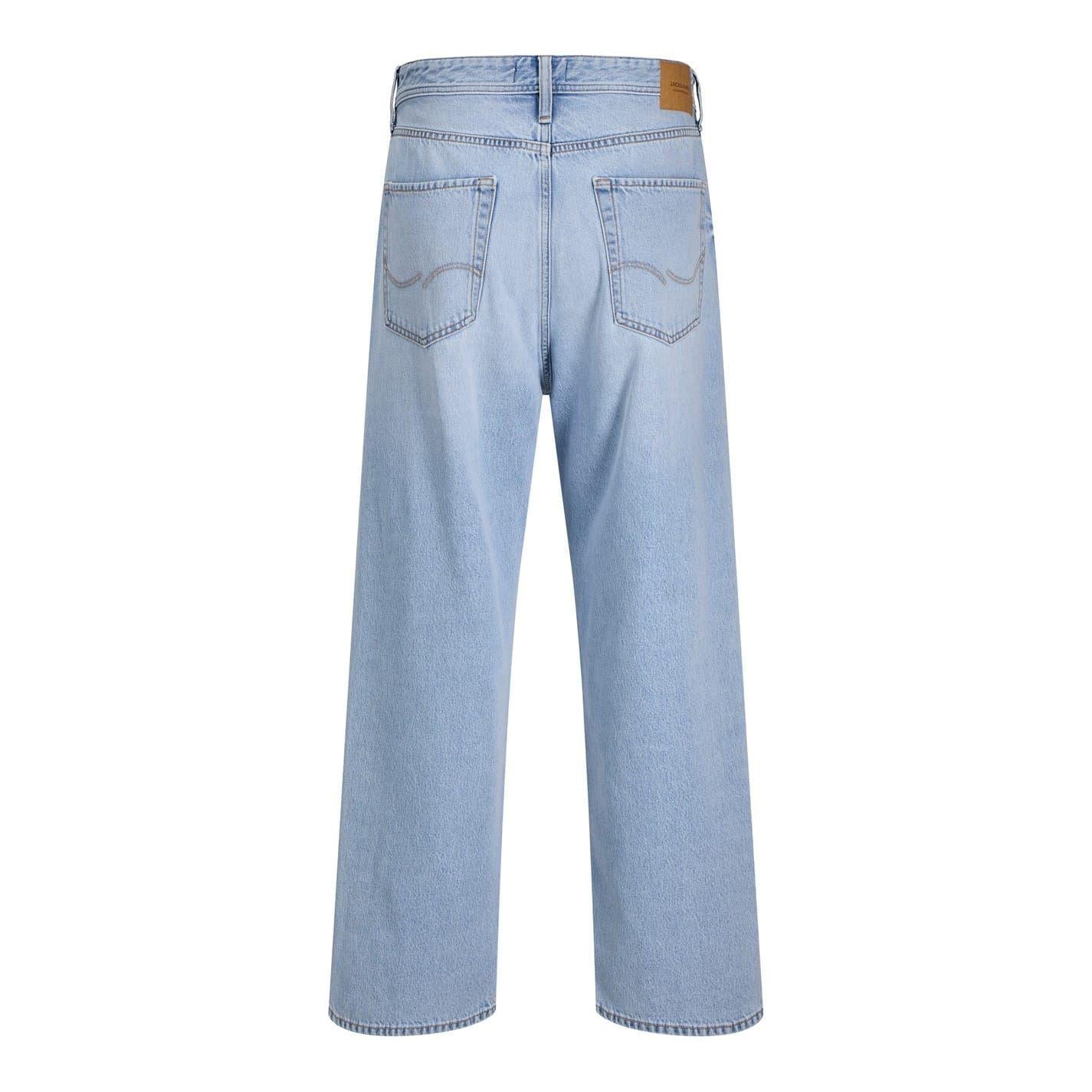 Blue Denim - Back - Jack And Jones Mens Denim 5 Pockets Straight Leg Jeans