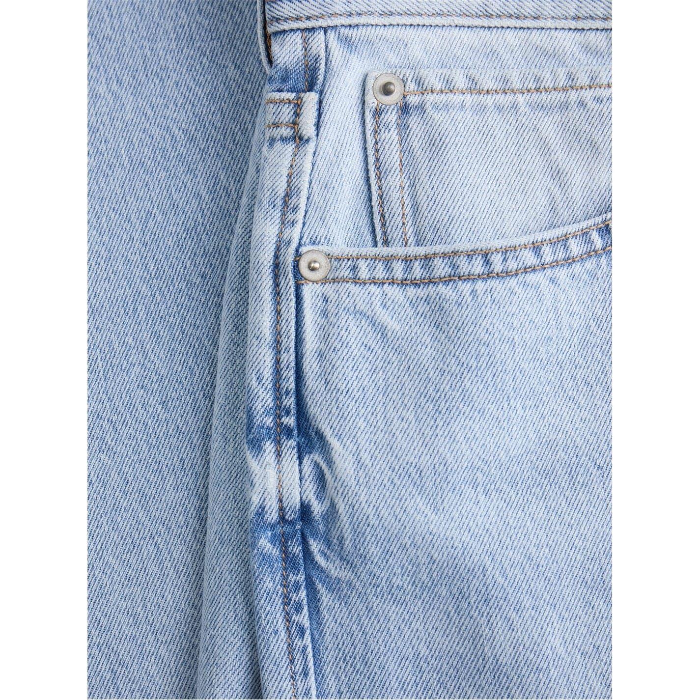Blue Denim - Lifestyle - Jack And Jones Mens Denim 5 Pockets Straight Leg Jeans