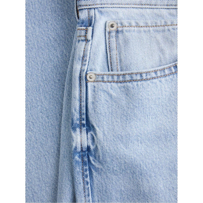 Blue Denim - Lifestyle - Jack And Jones Mens Denim 5 Pockets Straight Leg Jeans