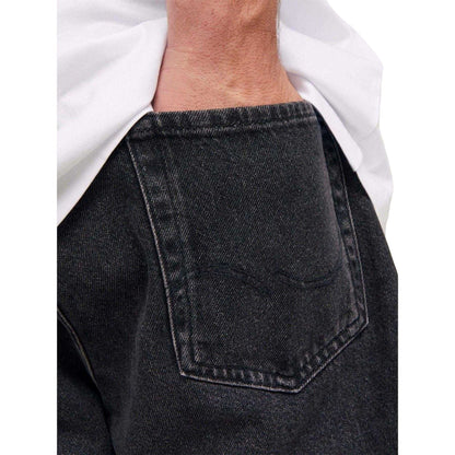 Black Denim - Side - Jack And Jones Mens Chris Original Denim Jeans