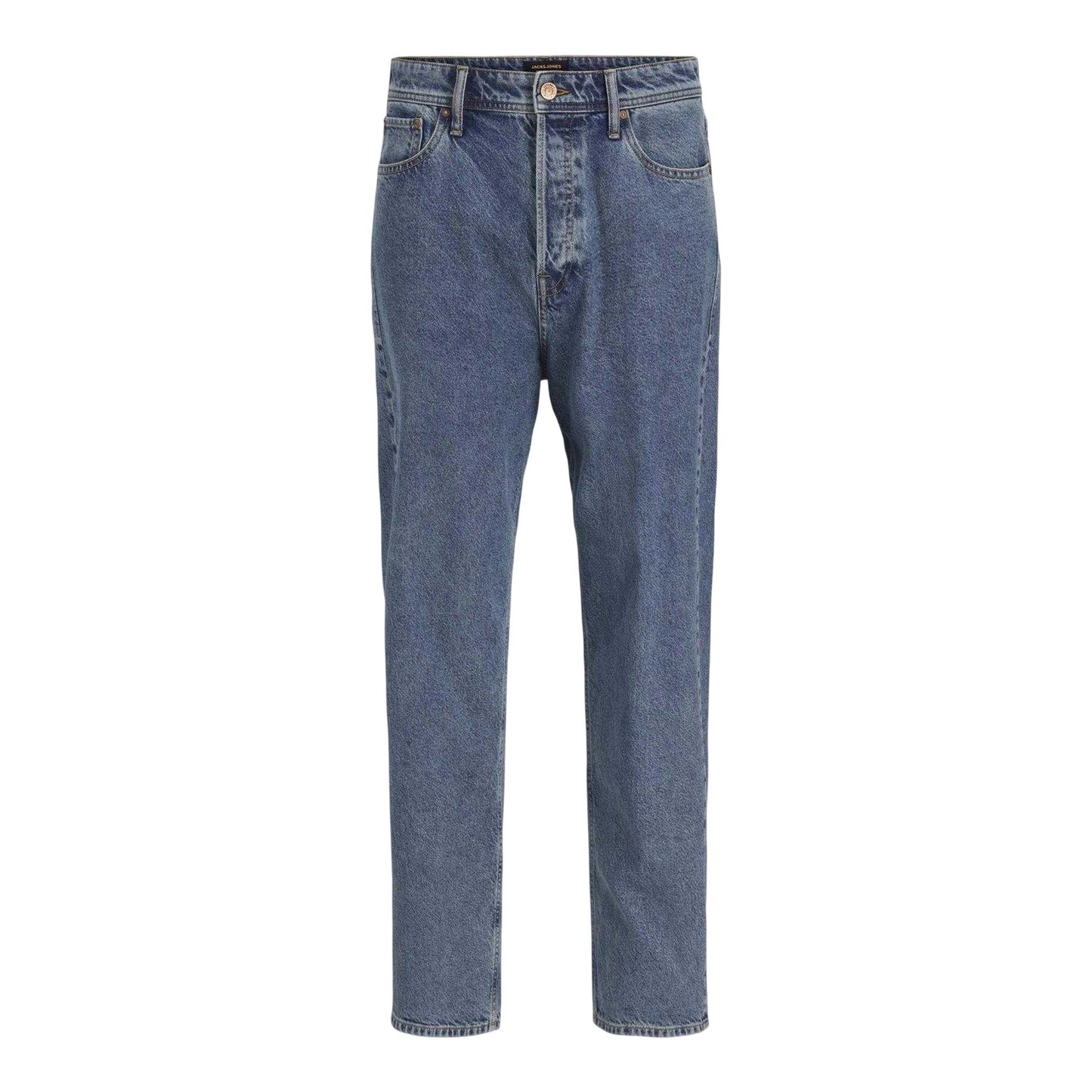 Blue Denim - Front - Jack And Jones Mens Chris Original Denim Jeans