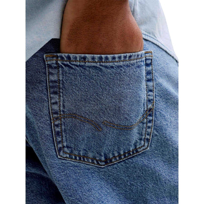 Blue Denim - Side - Jack And Jones Mens Chris Original Denim Jeans