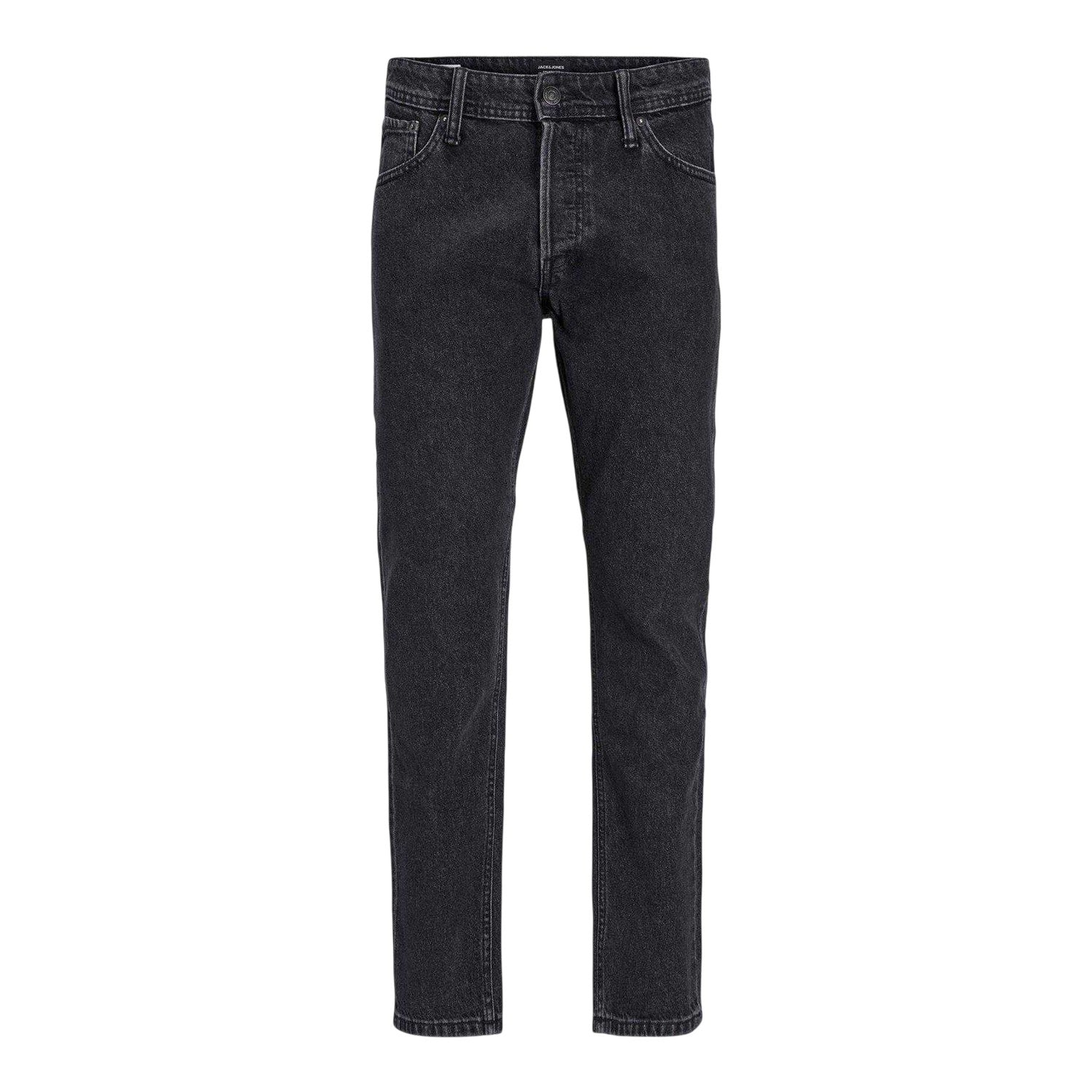 Black Denim - Front - Jack And Jones Mens Chris Original Denim Jeans