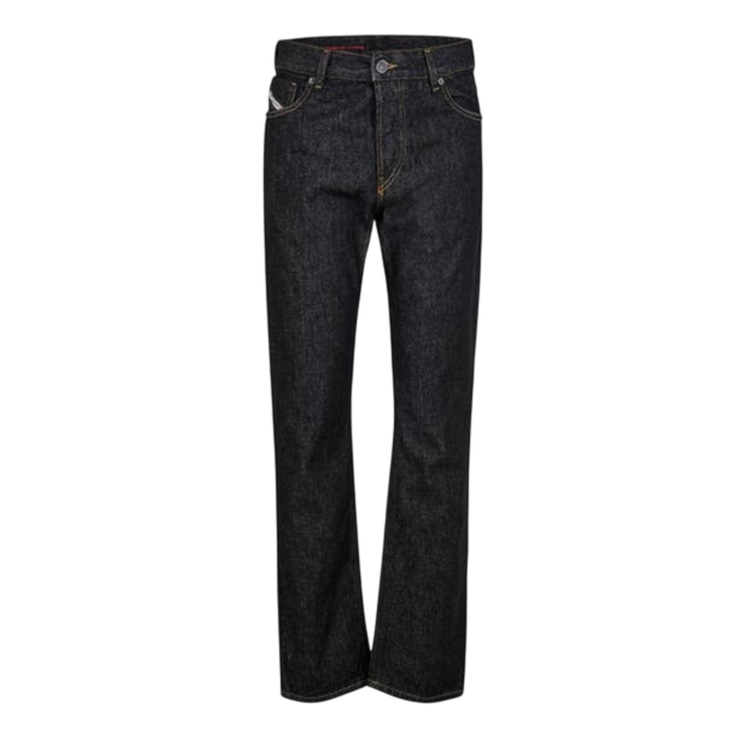 Black-Denim - Front - Diesel Unisex Adult 1995 Denim 5 Pockets Straight Leg Jeans