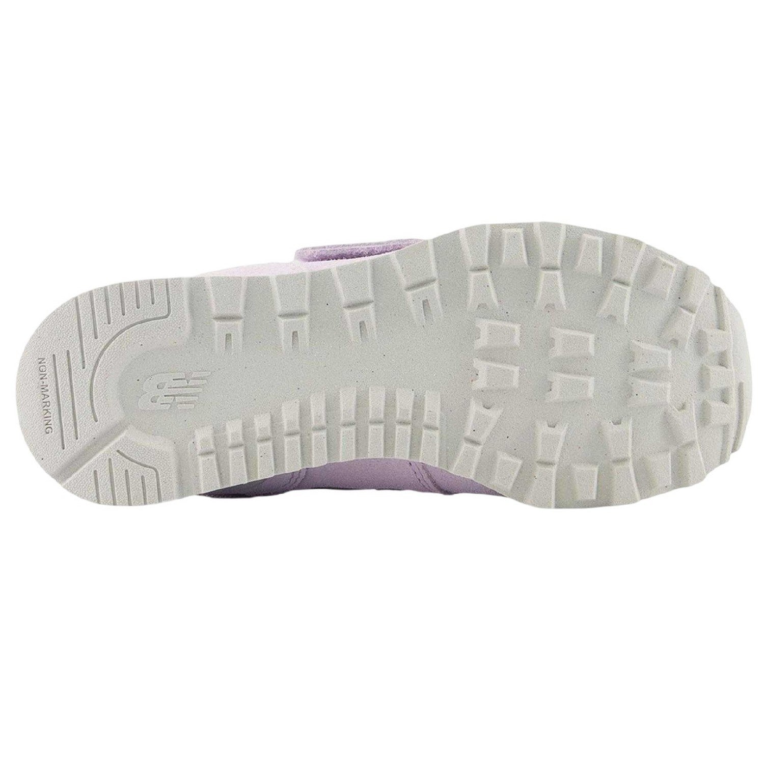 Sweet Taro-Pink Salt - Lifestyle - New Balance Childrens-Kids 574 Suede Flat Trainers