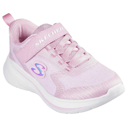 Light Pink - Front - Skechers Childrens-Kids Glitter Trainers